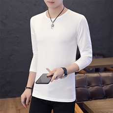 赠品纯色光板长袖T恤男修身韩版时尚打底衫T8888-P7，男装T恤，星座1206-1（原A206-1）
