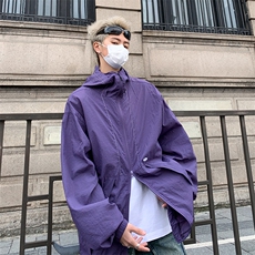 F212-P422024新款潮牌宽松冲锋衣外套山系户外连帽防晒衣男现货，男装防晒衣，星座512-6