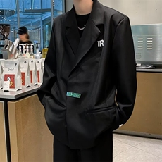 休闲西服秋季百搭设计感外套街头风韩版英伦风不锁边西装WX18-P68，男装西服，星座1109-3