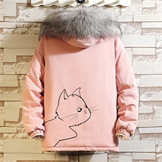 MM48149-P130冬季大毛领衣男士大码加厚袄男服砖墙，男装棉衣，电商A040A