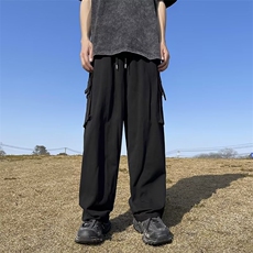 工装裤休闲裤高腰微弹长裤宽松型时尚潮牌潮青春流行CK260P45，男装休闲裤，星座410-2