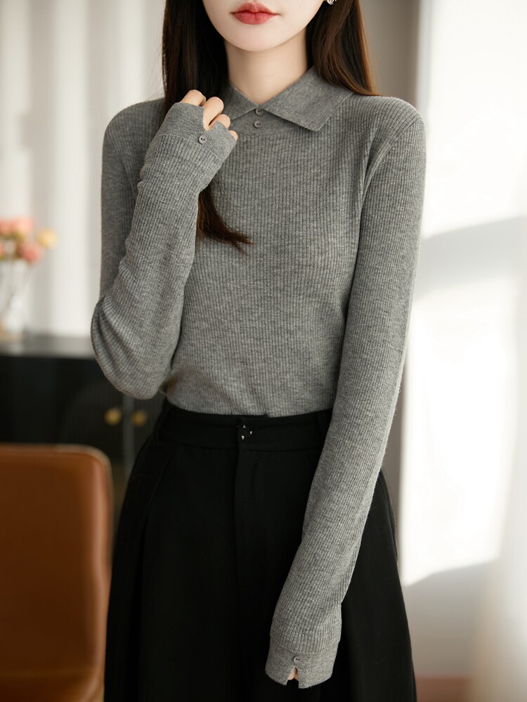 2025年秋季时尚百搭通勤简约休闲羊毛衫，女装羊毛衫，暖圣羊羊绒