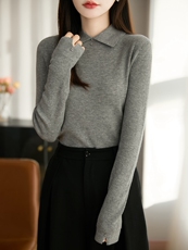 2025年秋季时尚百搭通勤简约休闲羊毛衫，女装羊毛衫，暖圣羊羊绒