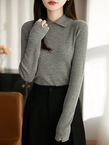 2025年秋季时尚百搭通勤简约休闲羊毛衫,女装羊毛衫,暖圣羊羊绒