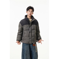 90%绒新标有报告立领撞色韩版宽松羽绒服外套Y988/P350现货，男装羽绒服，星座202