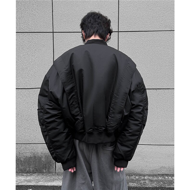 冬季美式飞行员短款加厚棉衣冬装棒球领棉服男装外套S376-特125,男装棉衣,电商A233-1