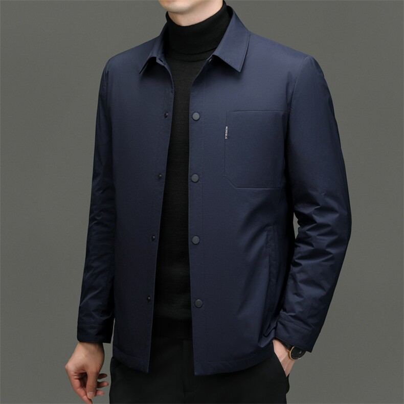 C91712钱塘2020-2冬季厚款商务休闲简约中年男士羽绒服P260,男装羽绒服,钱塘207-2