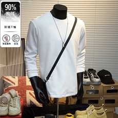 白小T同款羽绒T恤90鸭绒A061-AT00908-90绒-特P85，男装T恤，电商A061
