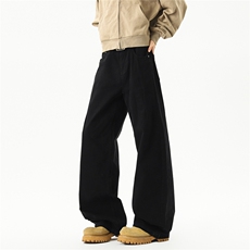 D258K7002特P50控88百分百棉半松紧纽扣腰水洗工装休闲裤，男装工装外套，电商D258