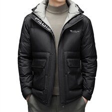 羽绒服男士连帽冬装新款宽松厚保暖面包服外套SNNYR88R2105-P305图片