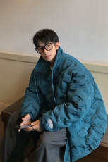 定制面料棉衣男港风半高领棉服男外套男8707P125控168，男装棉衣，星座226-1