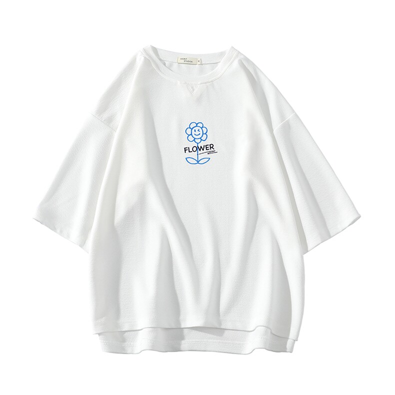 春夏季七分袖t恤男大码五分袖男短袖中袖白底Q11274-P30,男装T恤,电商A040A