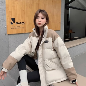 气质日系新款潮流慵懒时尚ins流行文艺棉服简约原宿百搭图片