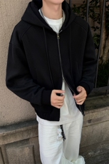 特批P70无差价cleanfit500g重磅潮流双拉链大码卫衣外套男W5093，男装卫衣，电商A001-1