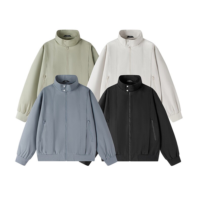 新款硬汉风户外夹克男立领纯色上衣冲锋衣外套DSA157B-JK7868-P70,男装夹克,电商A157B