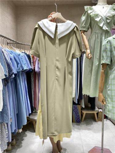 现货!韩系时尚甜美翻领连衣裙，女装连衣裙，FUXINXIN 福歆歆