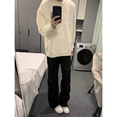 有货DMY519-批50马海毛软糯毛衣男款冬季高级感痞帅慵懒，男装针织衫/毛衣，星座603-2