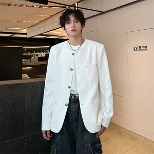 秋季新款设计师款绿松石纽扣小香风夹克外套A210A-JK03-P115图片