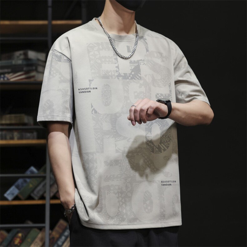 大码夏季潮流时尚动漫印花男士短袖,男装T恤,星座1107-1