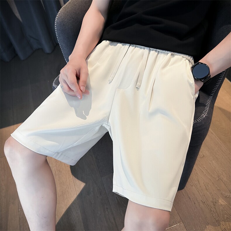 B216DK3002P452025夏装短款冰丝休闲短裤小西裤男,男装西裤,电商B216（原B302）