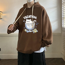 连帽卫衣男大码胖子帽衫大号运动服WY2408-P35，男装卫衣，电商A040
