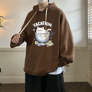 连帽卫衣男大码胖子帽衫大号运动服WY2408-P35图片