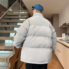 秋冬季美式潮牌加厚外套男款宽松休闲时尚百搭棉衣，男装棉衣，星座410-7