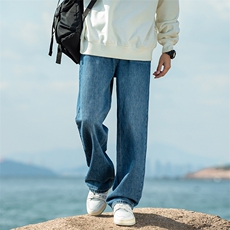 2024秋季新款海景大码美式马吉拉牛仔裤M-5XGK24109-特P40，男装牛仔裤，电商A022