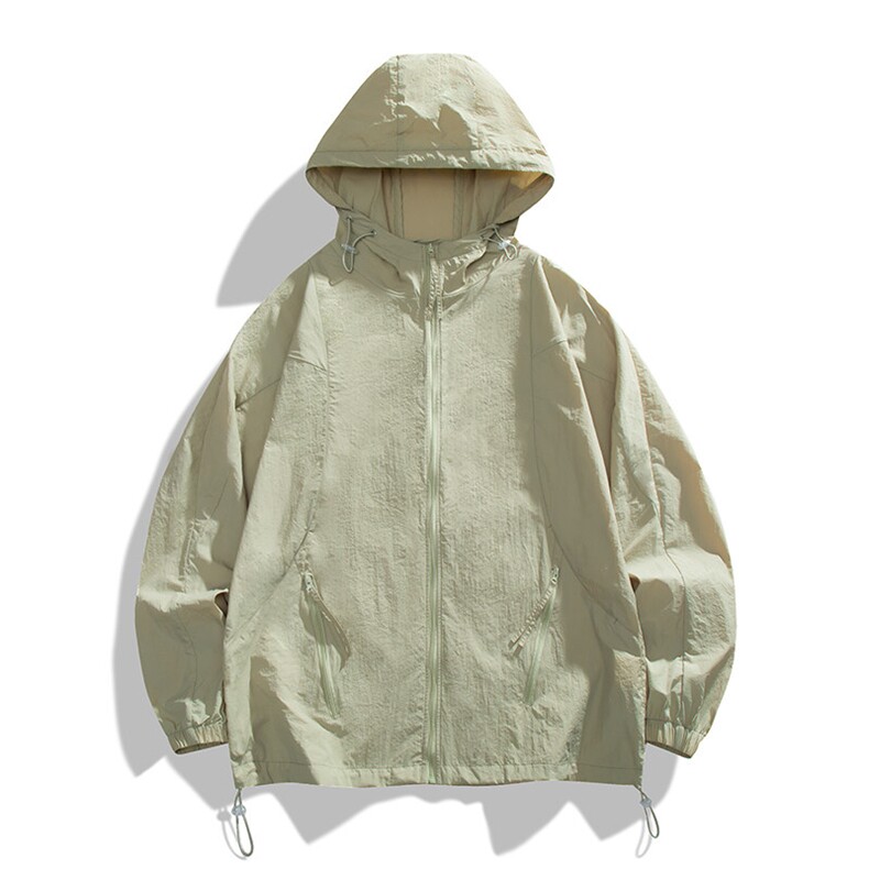 夏季中性风高品质50D尼龙皱时尚纯色防晒衣DSA157B-F7731-P55,男装防晒衣,电商A157B