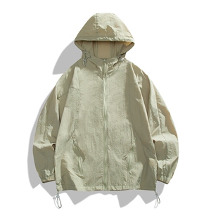 夏季中性风高品质50D尼龙皱时尚纯色防晒衣DSA157B-F7731-P55图片