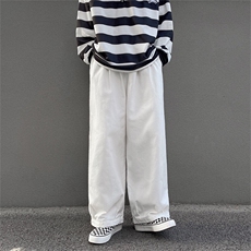 日系复古垂感工装裤男高街美式潮流宽松直筒休闲阔腿裤B7062-P35，男装工装外套，星座1008