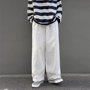 日系复古垂感工装裤男高街美式潮流宽松直筒休闲阔腿裤B7062-P35图片