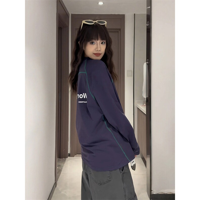 美式高街解构工艺速干长袖T恤男女款防晒罩衫户外运动潮牌骑行服,男装防晒衣,电商A443