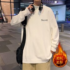 M18098-P45加绒款-P65半高领毛衣男士大码针织衫男毛线衣男,男装针织衫/毛衣,电商A040