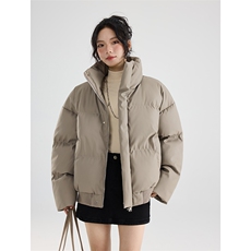 冬季clean立领棉服中性加厚PU皮短款棉衣HZ8810-特P72不议价，男装棉衣，星座610B-1