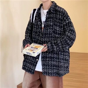 小香风外套男春秋季2023新款潮牌韩风宽松棒球服夹克  W3551-P55图片