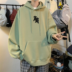 ！发泡印花！连帽圆领卫衣男装港风帽衫男LM119-P35，男装卫衣，电商B367