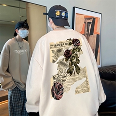 直播360克重磅美式潮牌印花卫衣Y108特P28同步供应华棉品质，男装卫衣，电商A486