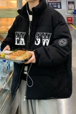 主推秋冬新款保暖立领宽松棉服外套男MY62053P95控118，男装棉衣，电商A268A