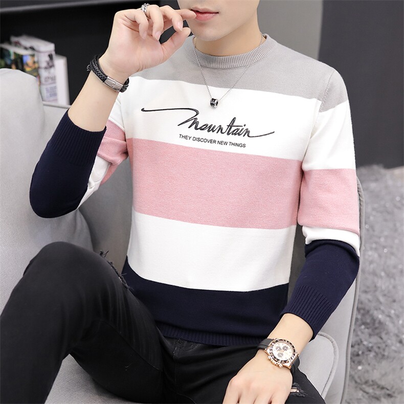 5722-P35春秋季男士毛衣韩版线衣服潮流针织衫男春装长袖薄款毛衫,男装针织衫/毛衣,电商D310（原电商305）
