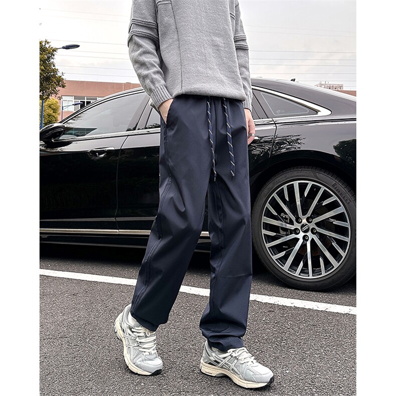A178-XK60015-P24中厚款秋冬季（抽绳版）高品质抖音小脚裤,男装休闲裤,电商A178