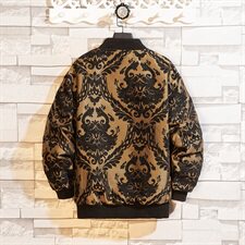 2021秋冬刺绣夹克加棉外套情侣提花上衣mj202-p120，男装夹克，电商B288