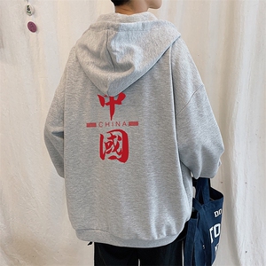 KS21198-P38 加绒-P43 连帽开衫卫衣男运动外套大码班服图片