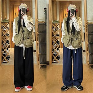 2026秋季日系宽松灯笼工装裤 XZ604-KG35-P55控68,男装工装外套,星座604