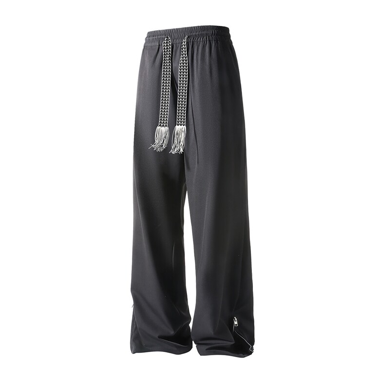 裤脚拉链设计微喇休闲裤 K001立体 92%聚酯纤维8%氨纶(S-2XL)TP25图片