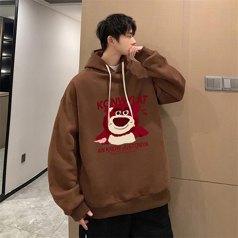 纯棉连帽卫衣男大码运动帽衫宽松薄WY2285-P35,男装卫衣,电商A040