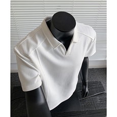主推重磅POLO衫夏季短袖翻领半袖上衣cleanfit正肩t恤衫S419特28，男装Polo衫，电商A233-1
