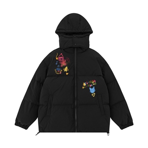 白底 23新款冬季时尚百搭宽松字母印花棉服外套MY6216P115控158图片