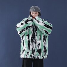 mj375中性风2020冬季新款皮草毛毛棉衣棉服迷彩外套男女，男装棉衣，电商B288