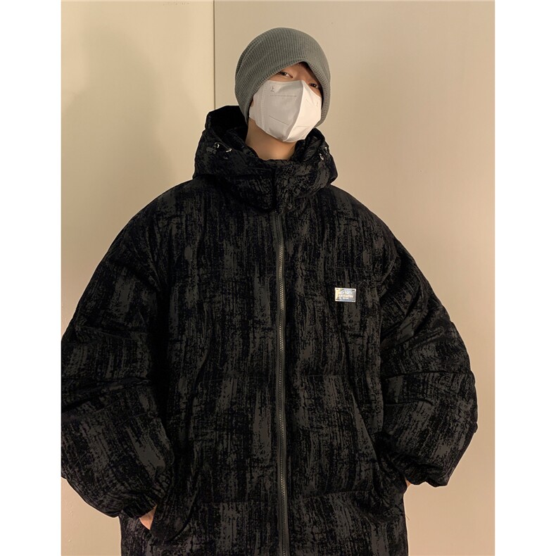 学院风冬装新款连帽加厚棉服外套潮大码学生棉袄外套D230-P138,男装棉衣,电商A335-1（原A458）
